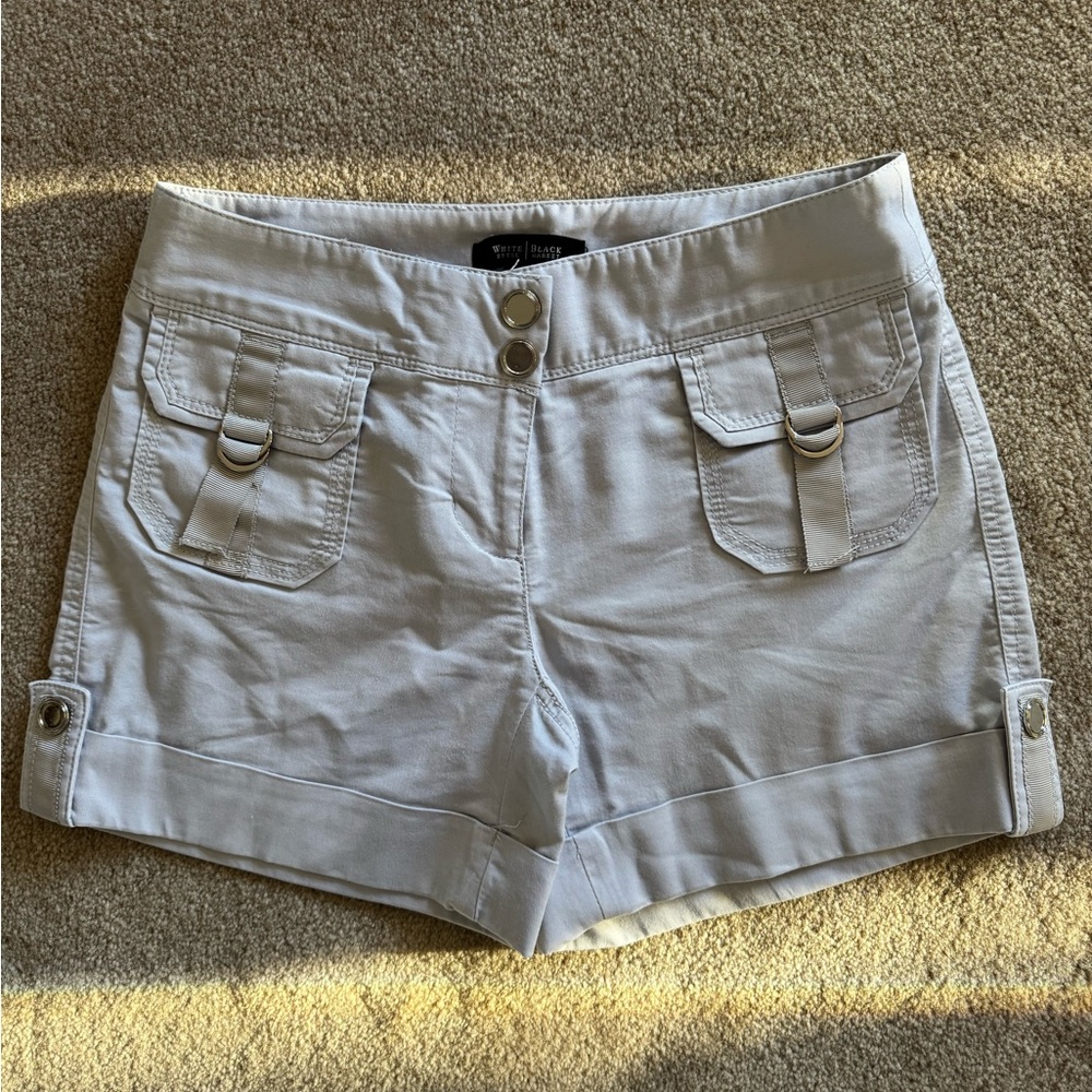 White House Black Market White Cargo Shorts